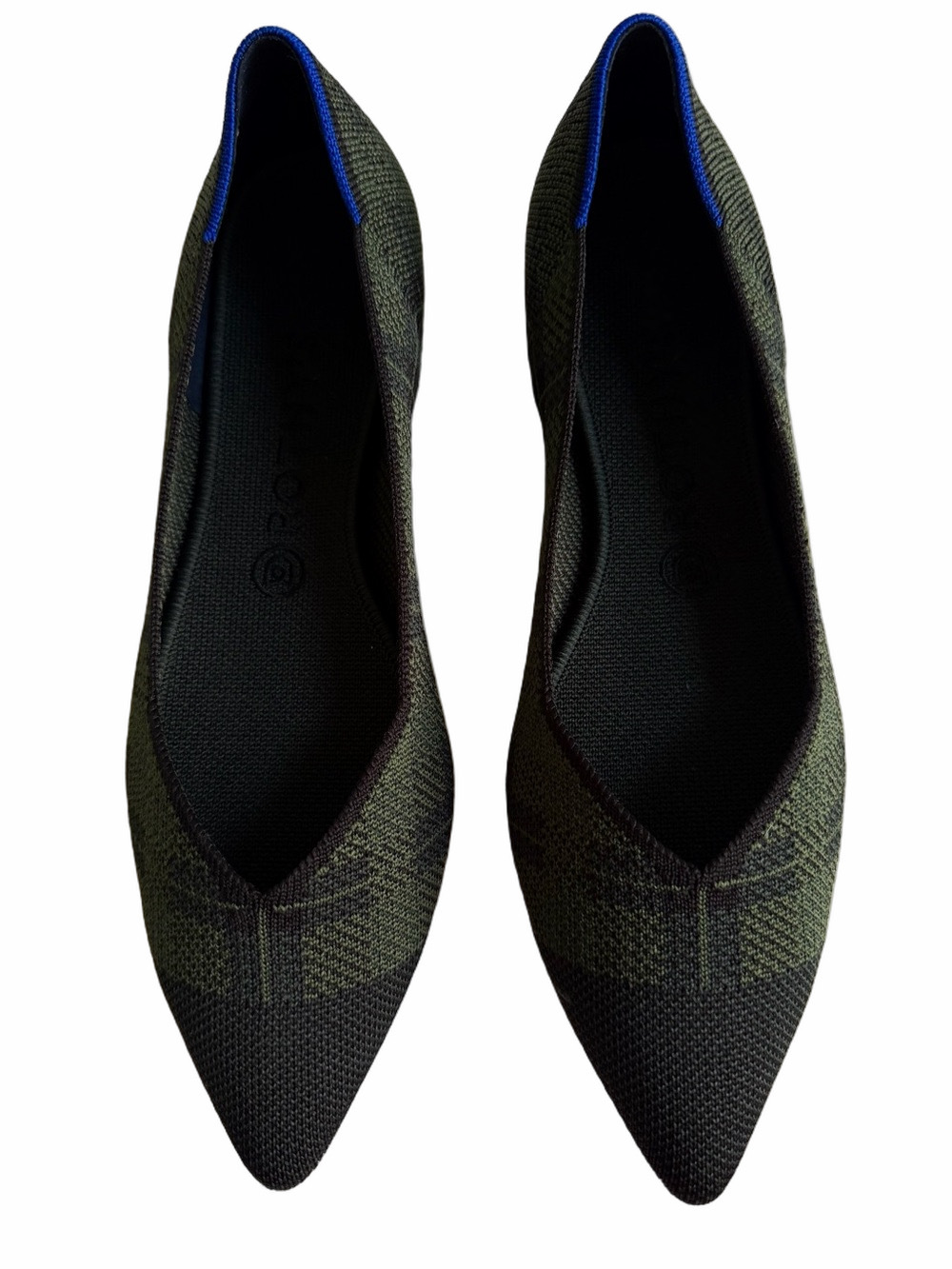 ROTHYS The Point Racer Green Check Plaid Tartan Slip Ons Retired Size 10 EUC - Picture 3 of 14